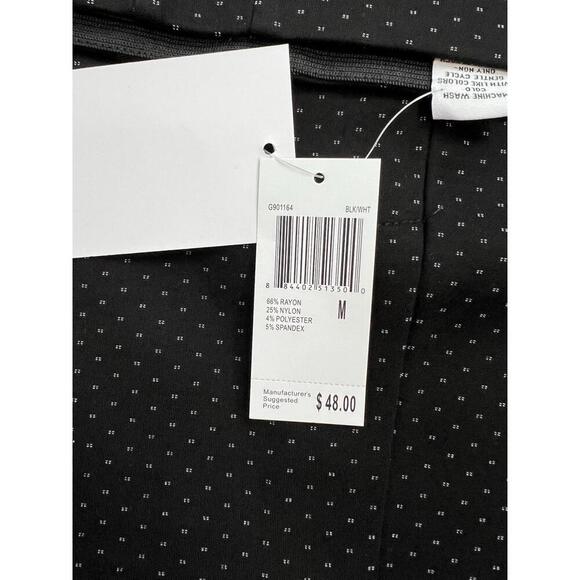 M MAGASCHONI Skirt Womens Size M Black White Knit Pencil Classic Pull On - Picture 8 of 10